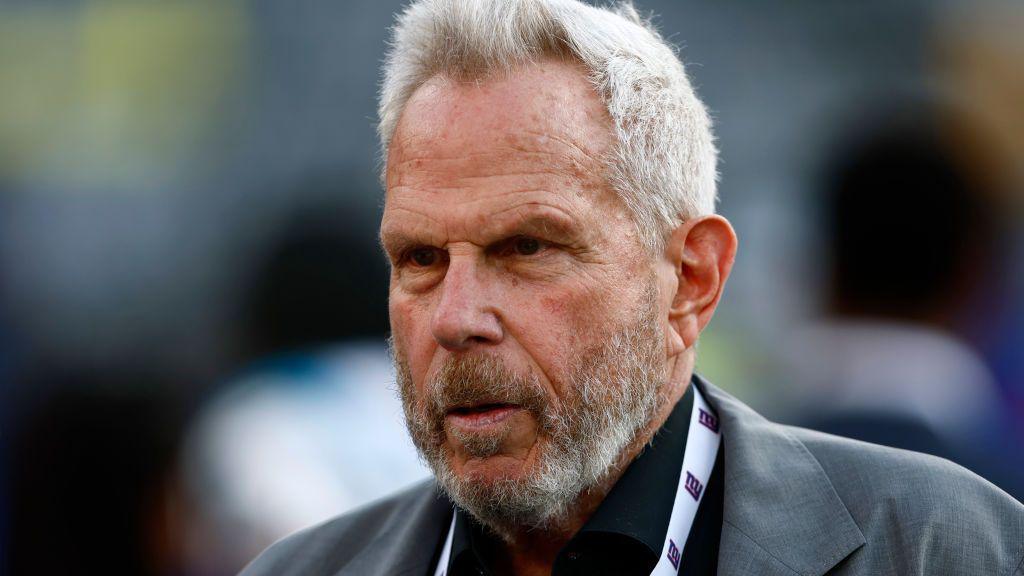 Steve Tisch attends a New York giants football match in 2023
