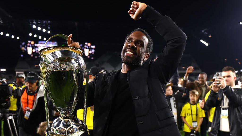 WIlfried Nancy with the MLS Cup in 2023