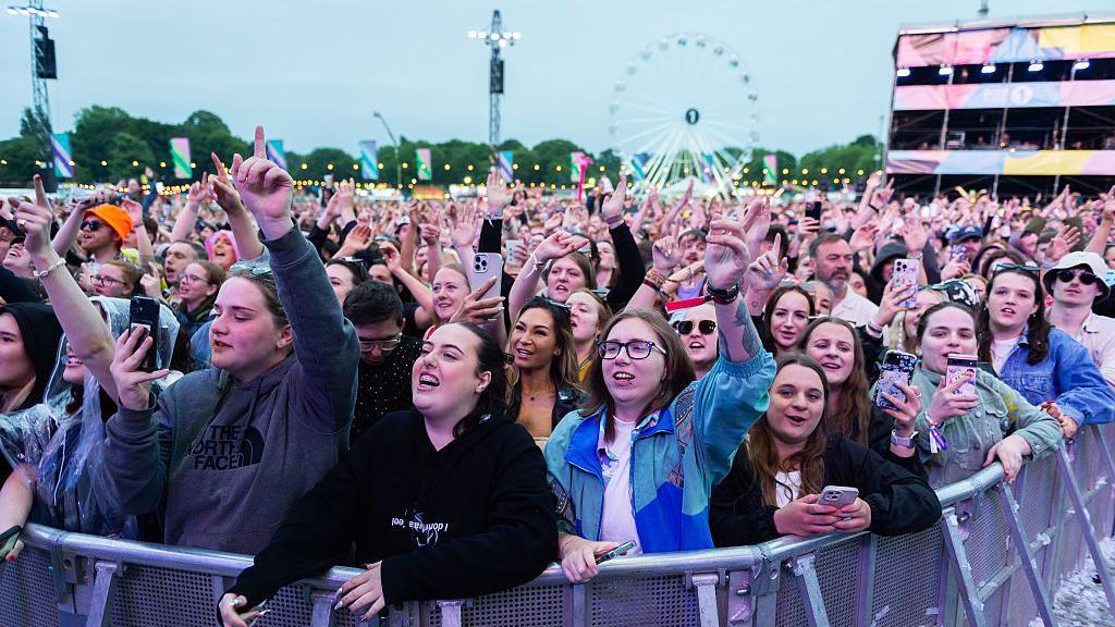 fans in crowd at liverpool big weekend