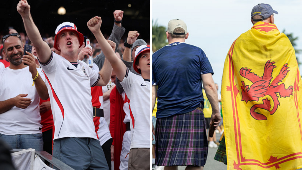 England and Scotland fans