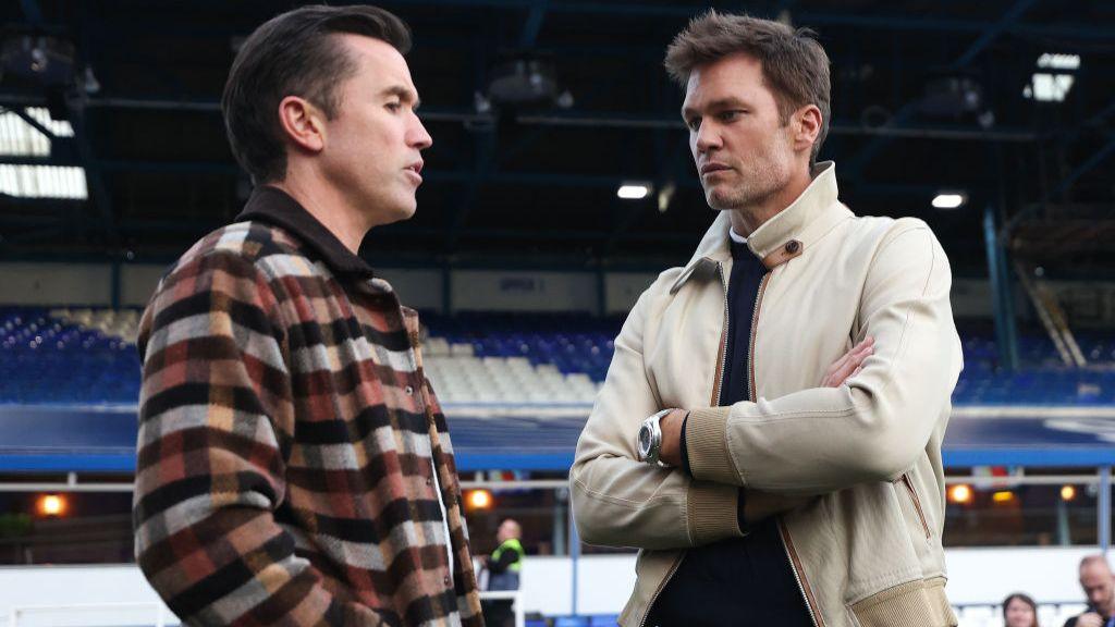 Wrexham co-owner Rob McElhenney and Birmingham City minority owner Tom Brady