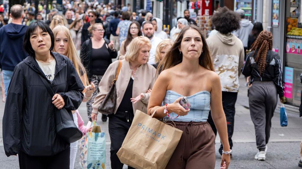 Shoppers on Oxford Street