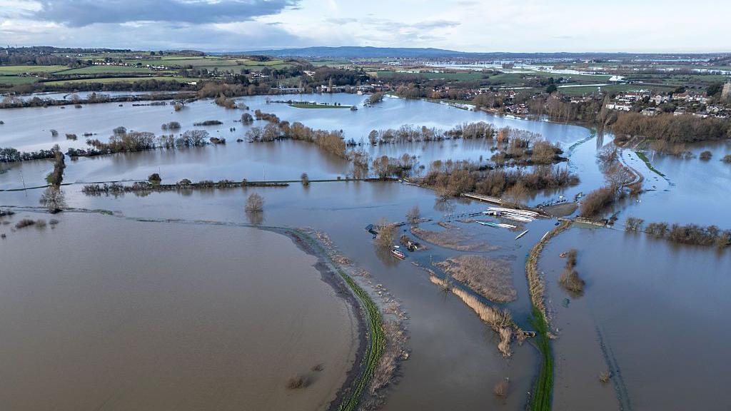 Flooding in Somerset last month.