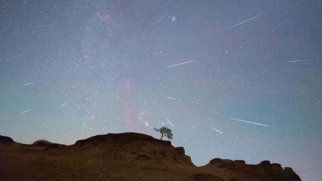 The Orionids captured over China in 2020.