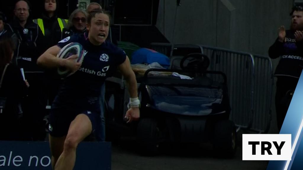 'what A Try!' - Scotland's Lloyd Scores Against England