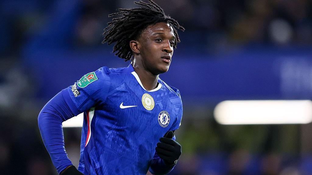 Shim Mheuka of Chelsea during the Carabao Cup Semi Final First Leg match between Chelsea and Arsenal