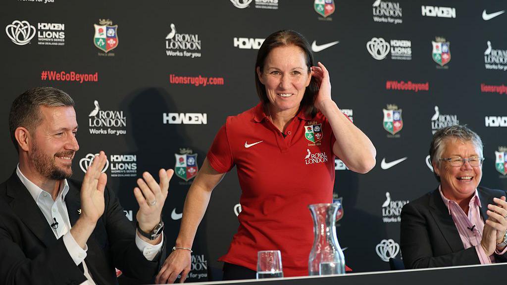 Jo Yapp is welcomed as British and Irish Lions head coach