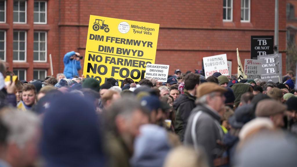 Protest ffermwyr
