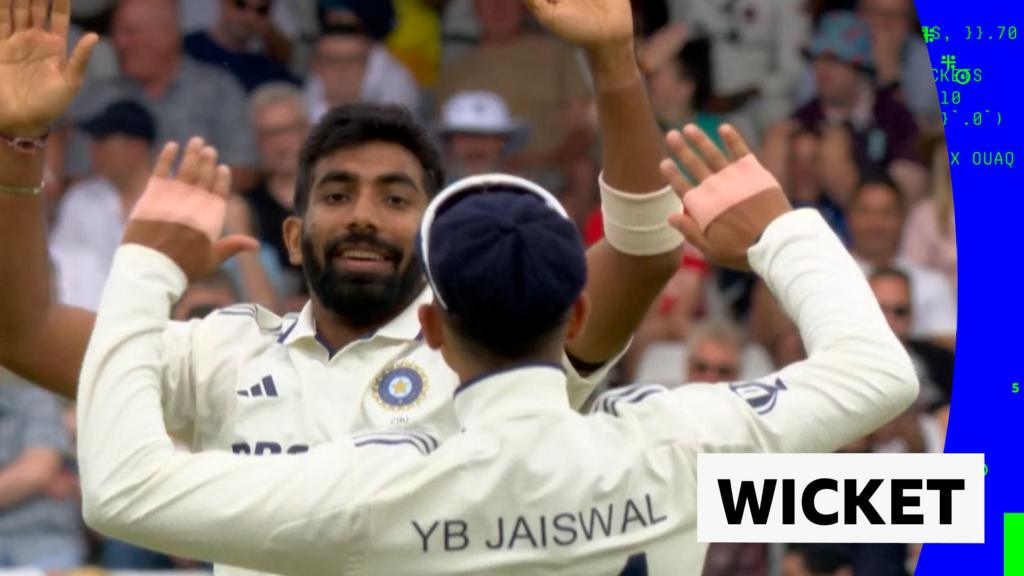 'Bumrah strikes!' - Crawley caught at slip in first over