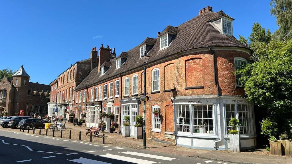 Woburn village in Bedfordshire