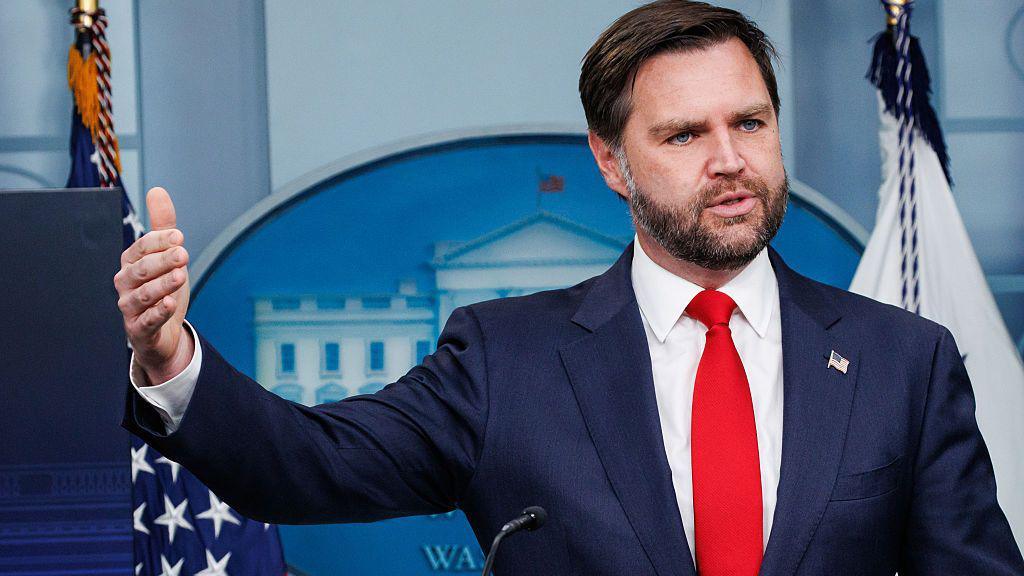 US Vice President JD Vance during a news conference