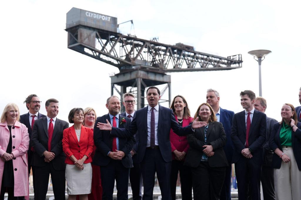 Anas Sarwar celebrates with his crop of new Westminster MPs