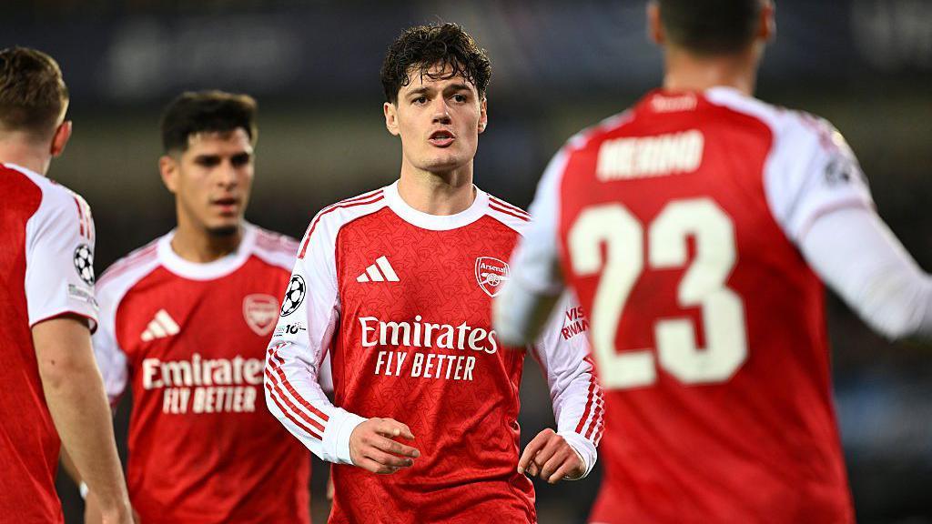 Christian Norgaard playing for Arsenal