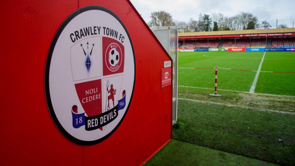 A general view of Broadfield Stadium