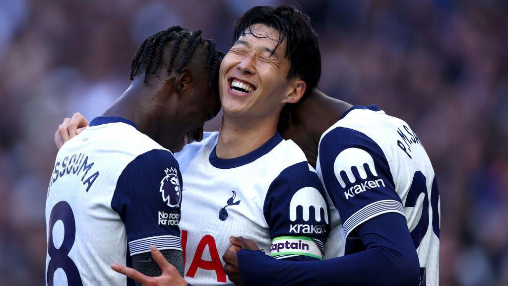 Son Heung-min scores for Tottenham against West Ham