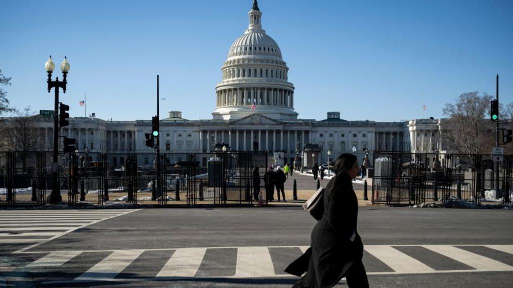 A general view of the US Capitol Building