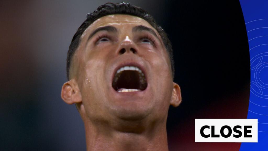 'The power on this!' - Ronaldo close to scoring with free-kick