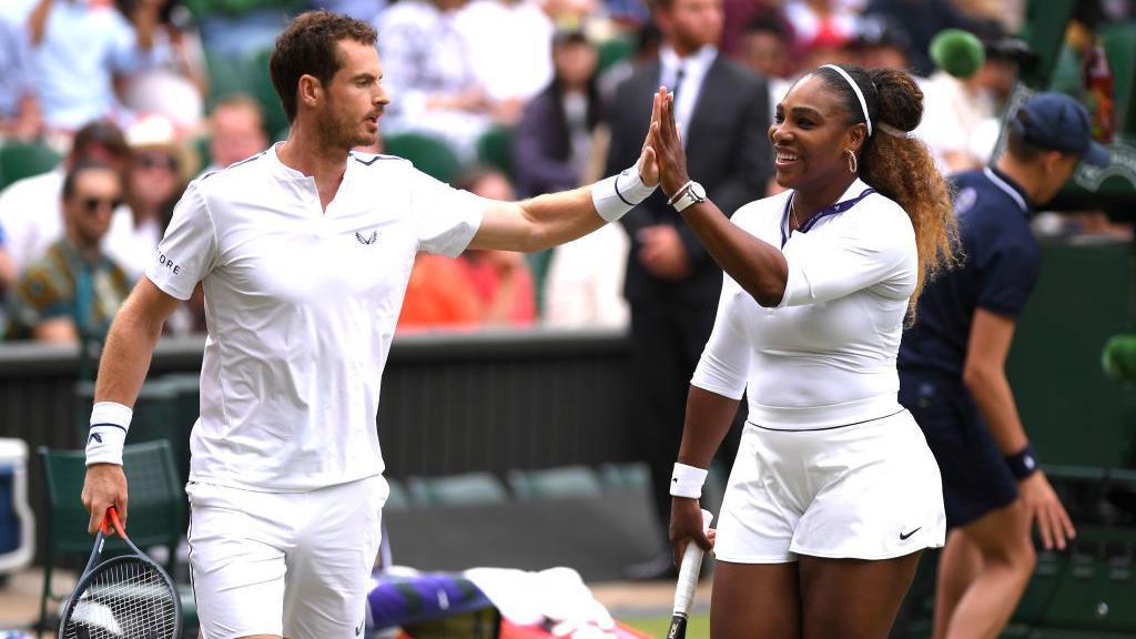 Andy Murray and Serena Williams in 2019