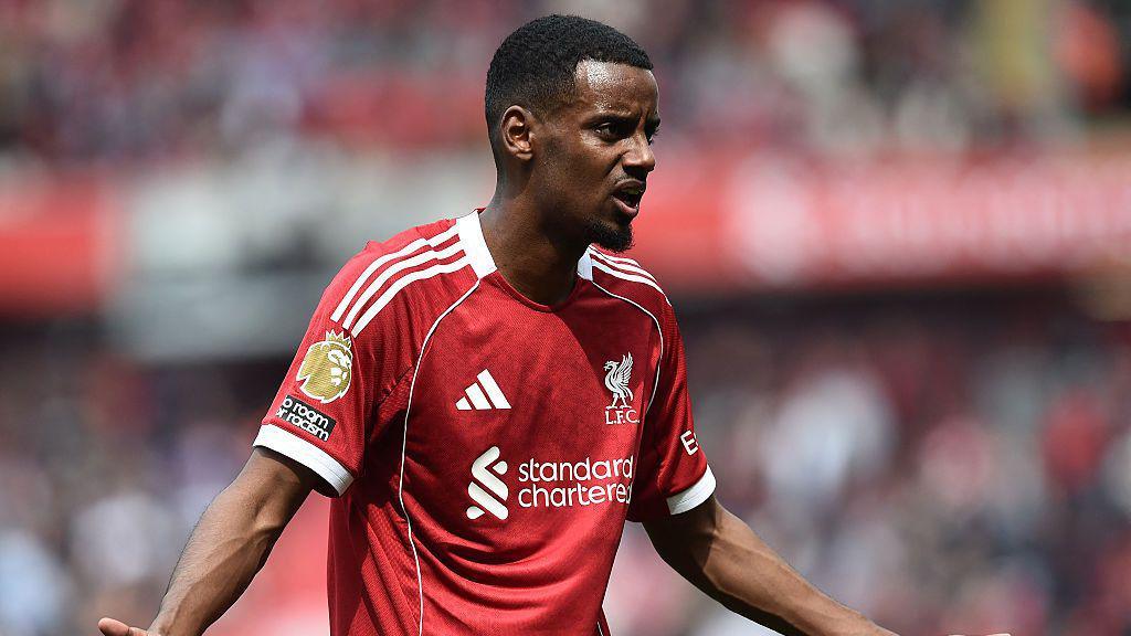 Liverpool striker Alexander Isak