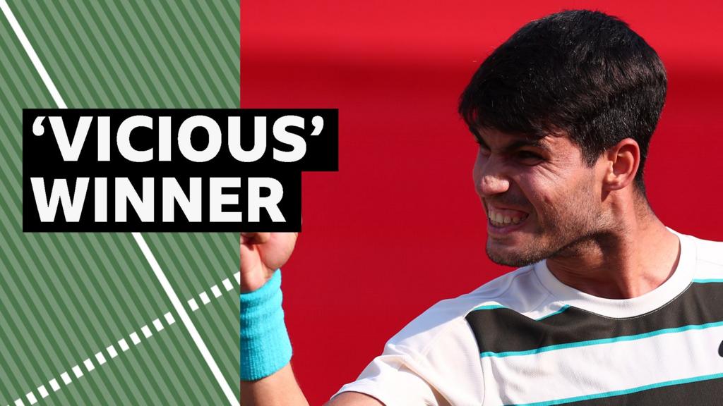 Alcaraz hits 'unplayable' forehand winner