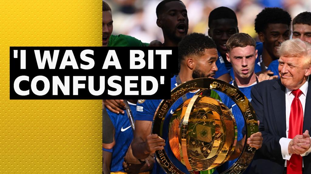 Palmer reacts to Trump joining Chelsea trophy lift
