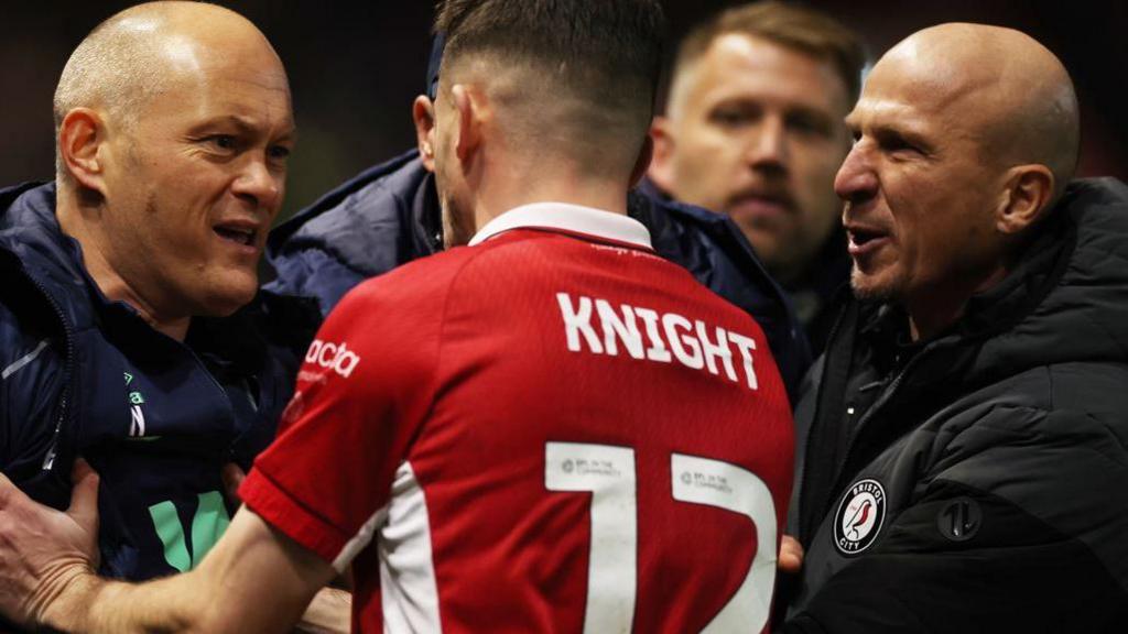 Bristol City and Millwall involved in melee