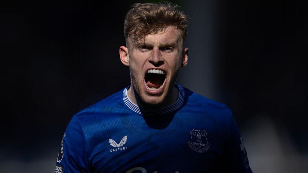 Everton defender Jarrad Branthwaite