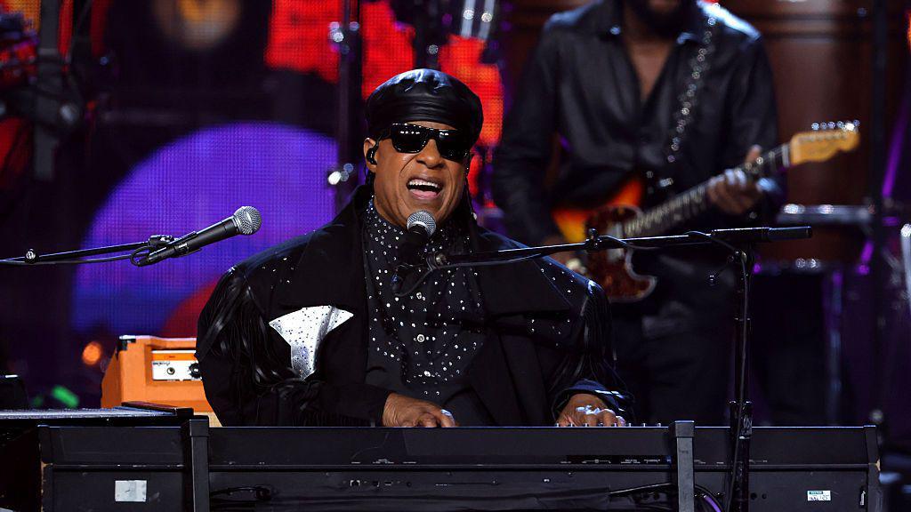 Stevie Wonder performs onstage during the 2025 Rock & Roll Hall of Fame Induction Ceremony.