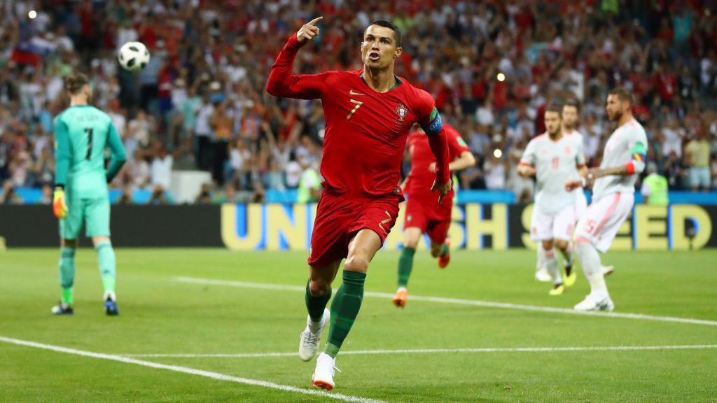 Ronaldo celebrates