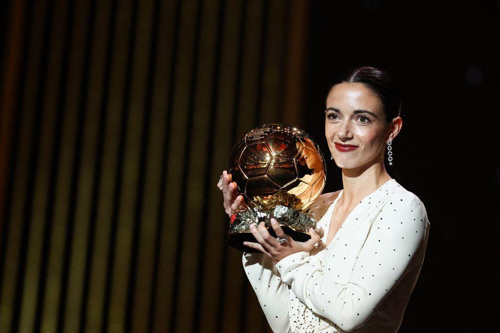 Aitana Bonmati with women's Ballon d'Or award 2024