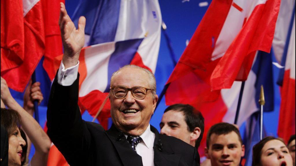 Jean-Marie Le Pen running for the presidency in 2007