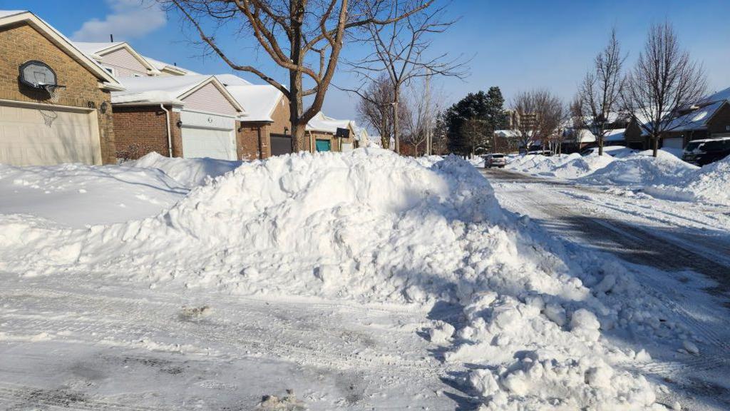 Snow in Toronto following storm