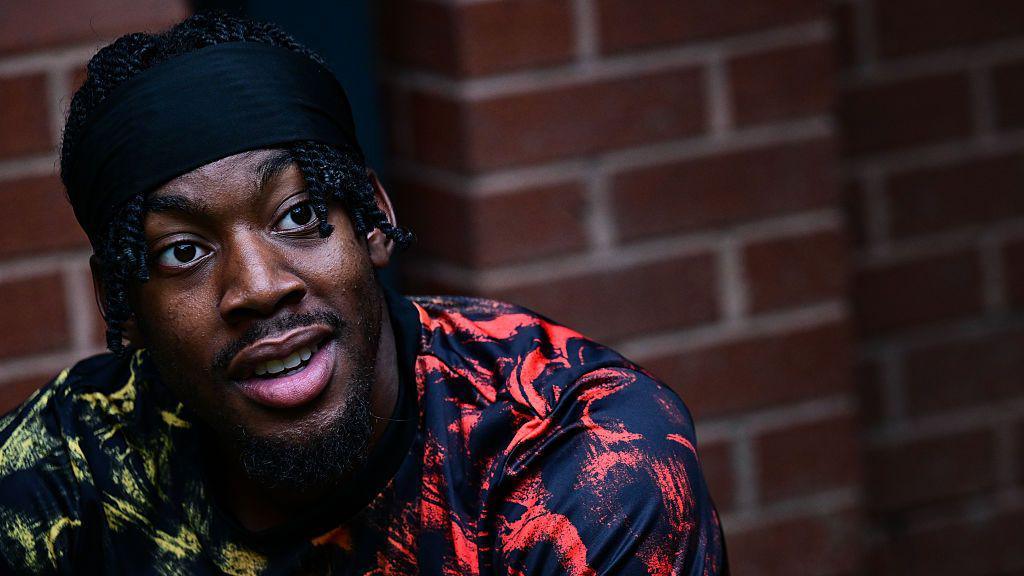 Anthony Elanga looks on before Newcastle United's game against Leeds United at Elland Road on 30 August, 2025