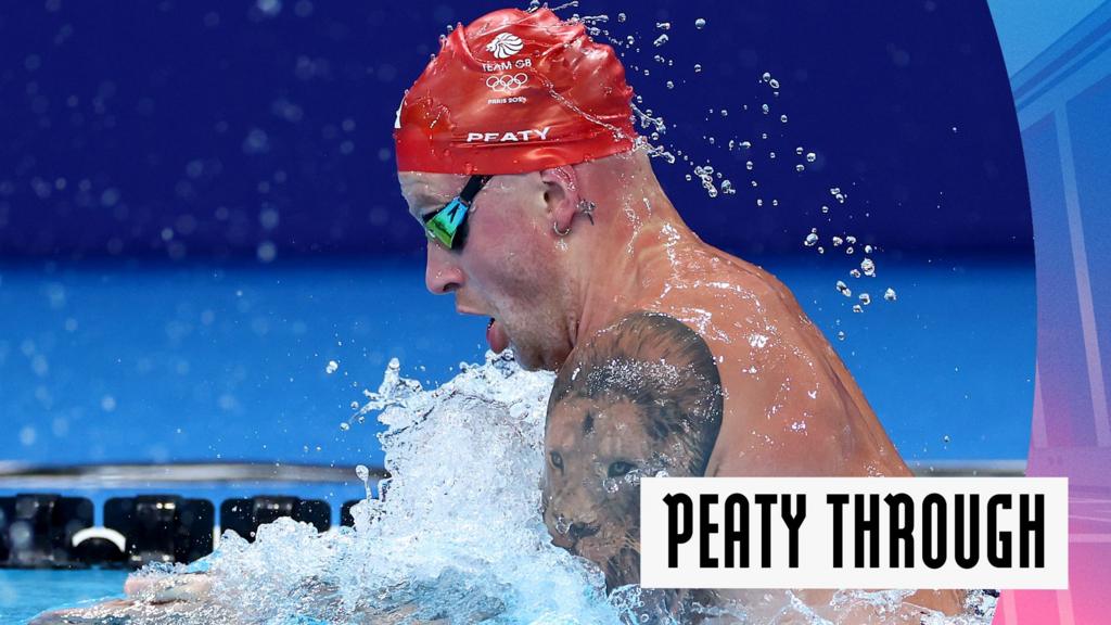 'Strong' Peaty wins 100m breaststroke heat