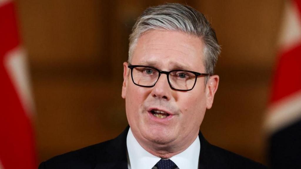 A close up of Starmer