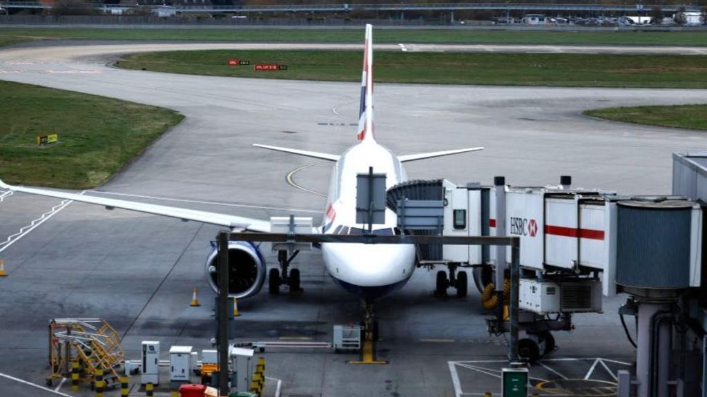 Plane at Heathrow