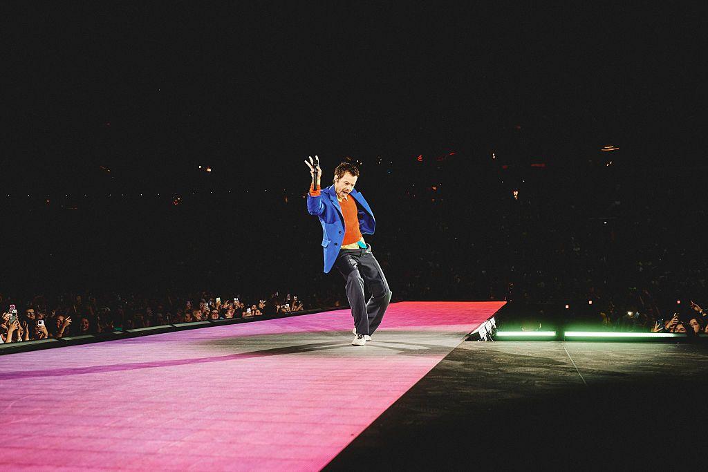 Harry Styles on stage in Amsterdam during his Together Together tour