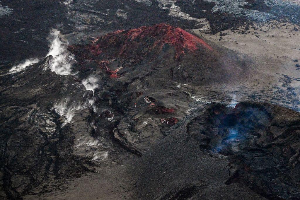 The Mauna Loa Volcano is seen from the air near Kailua-Kona, Hawaii, on December 12, 2022