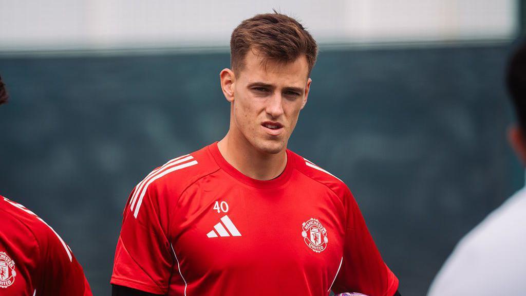Radek Vitek in Manchesteer United training
