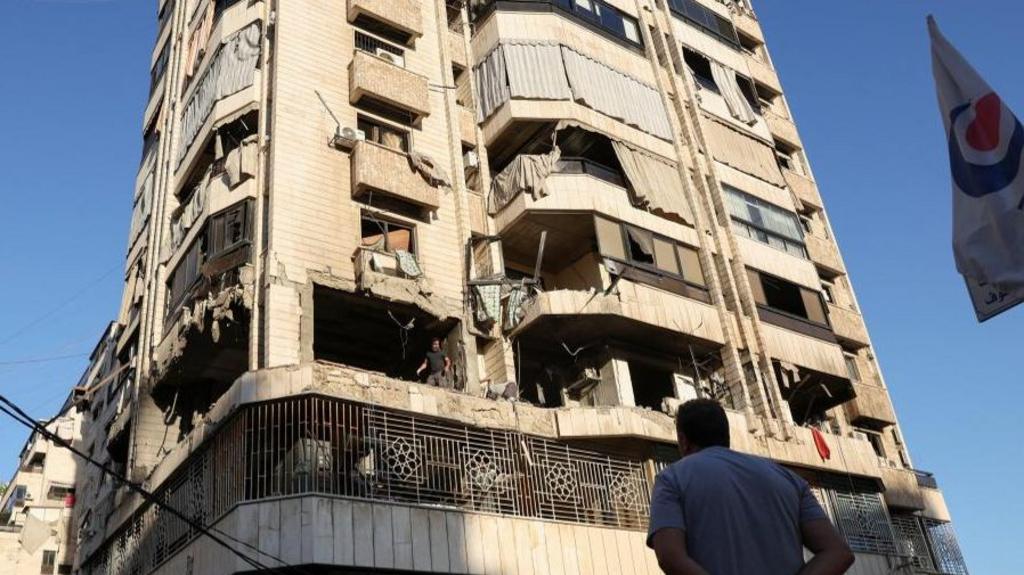 Beirut bombed building