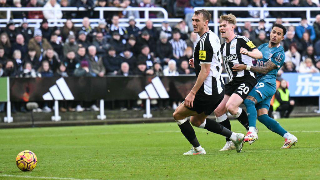 Justin Kluivert scores for Bournemouth in the Cherries' Premier League match against Newcastle