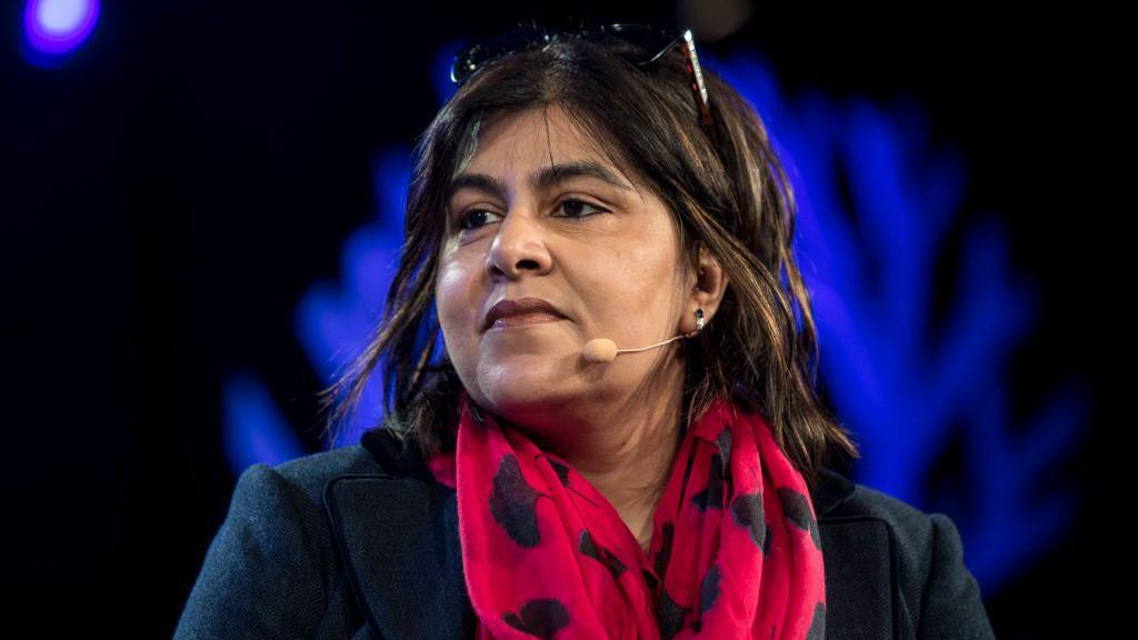 Baroness Warsi speaking at Hay Festival