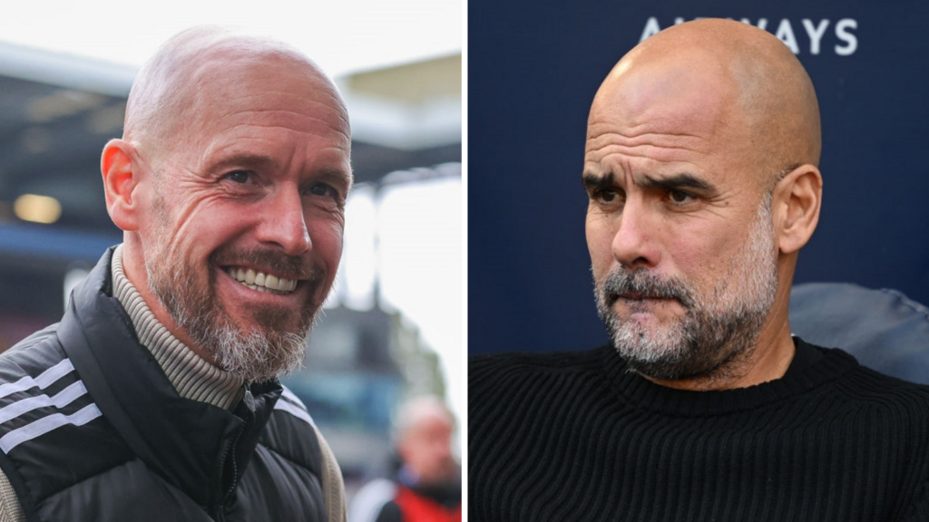 Erik ten Hag and Pep Guardiola