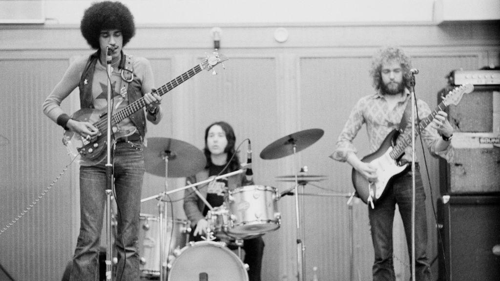 Thin Lizzy performing in their heyday