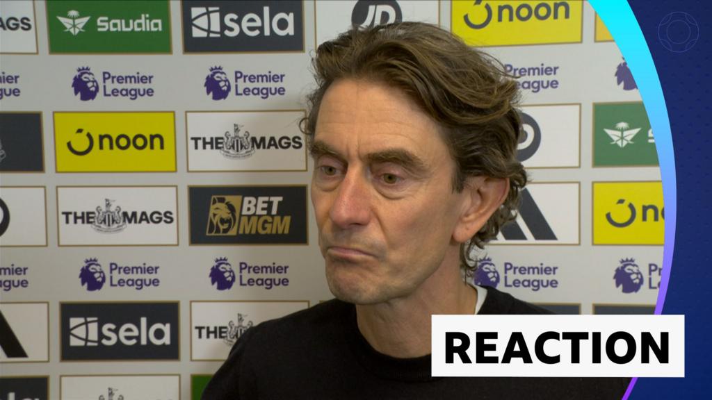 Premier League: Newcastle 2-2 Tottenham - Thomas Frank Post-match interview - BBC