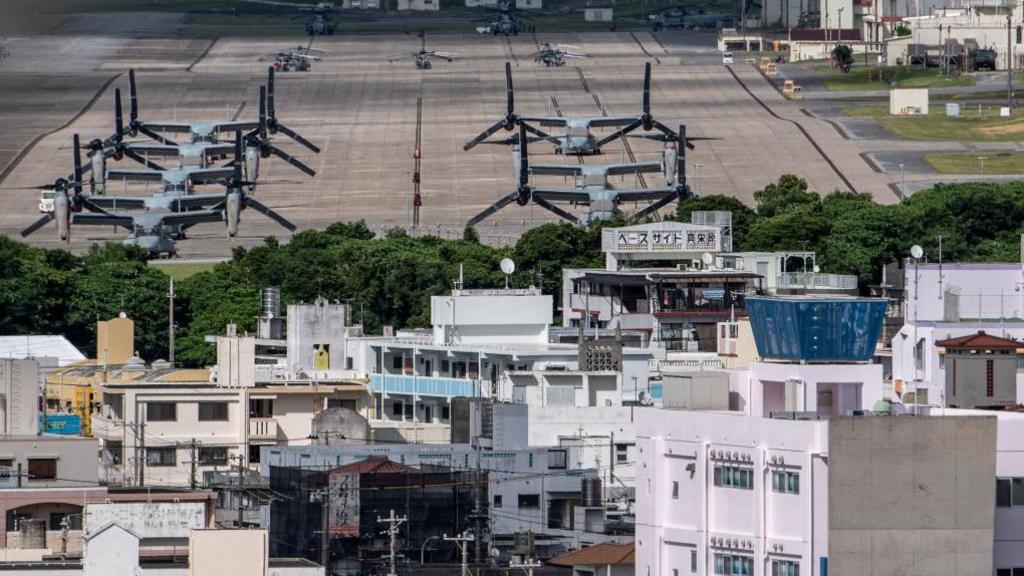 US military base in Ginowan, Okinawa