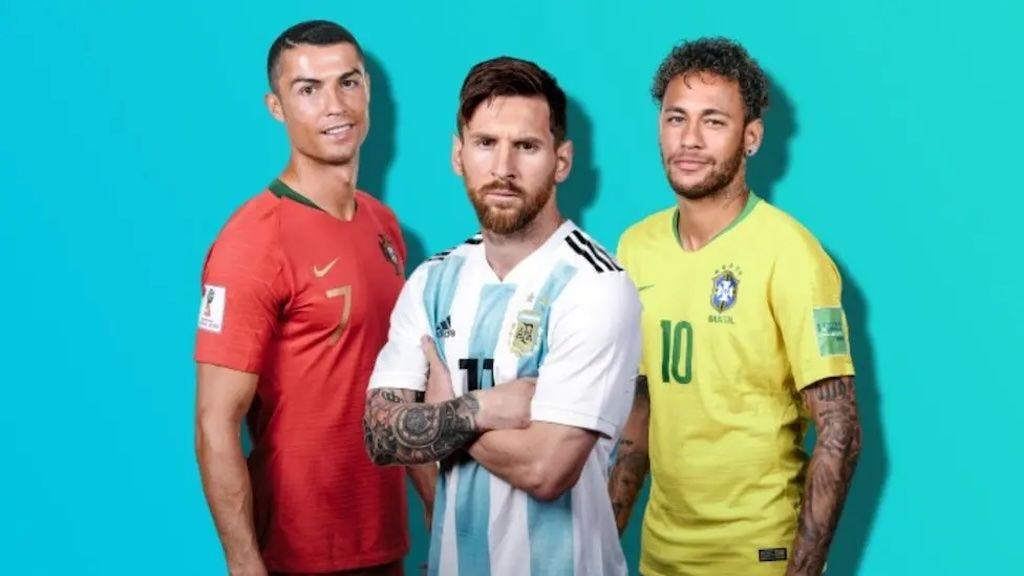 Ronaldo, Messi and Neyma.