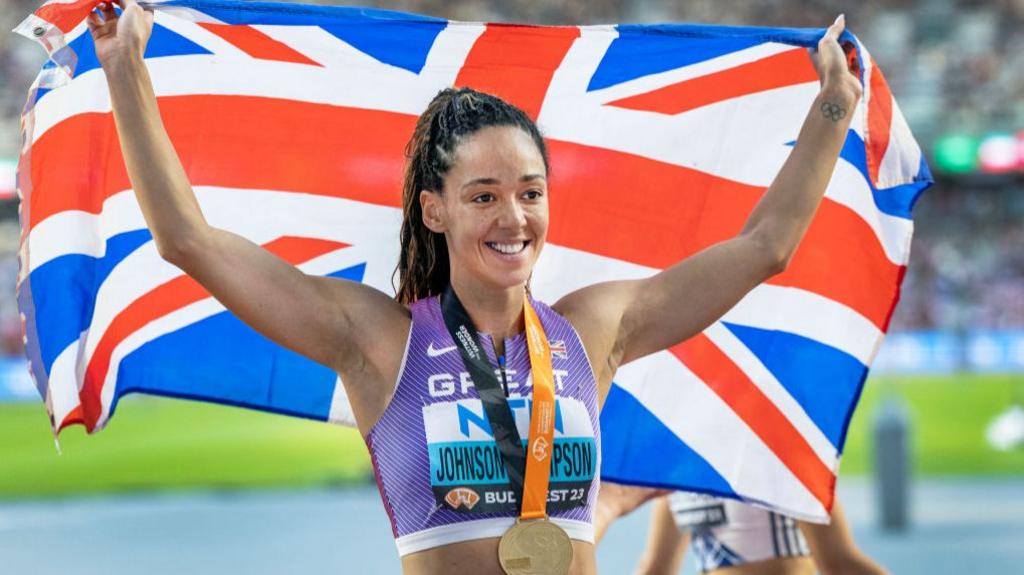 Katarina Johnson-Thompson won heptathlon gold in Budapest in 2023