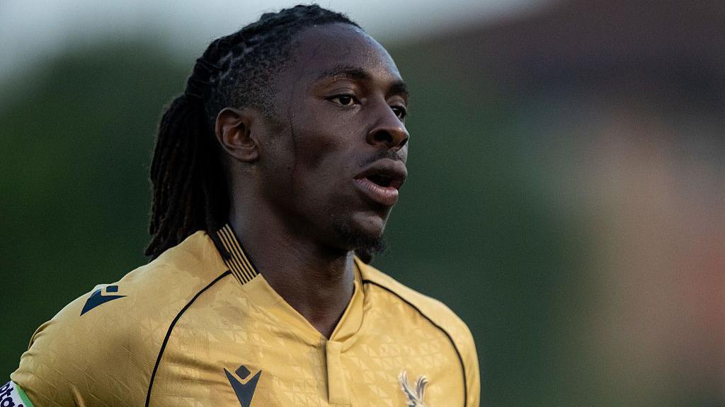 Eberechi Eze of Crystal Palace during the pre-season friendly match between Crawley Town and Crystal Palace
