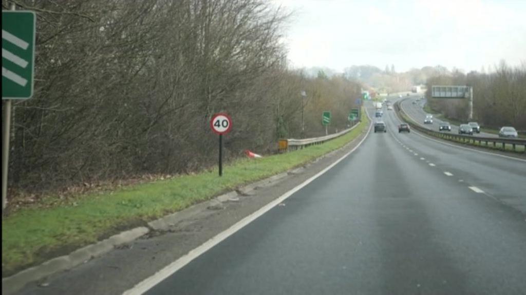 40mph sign